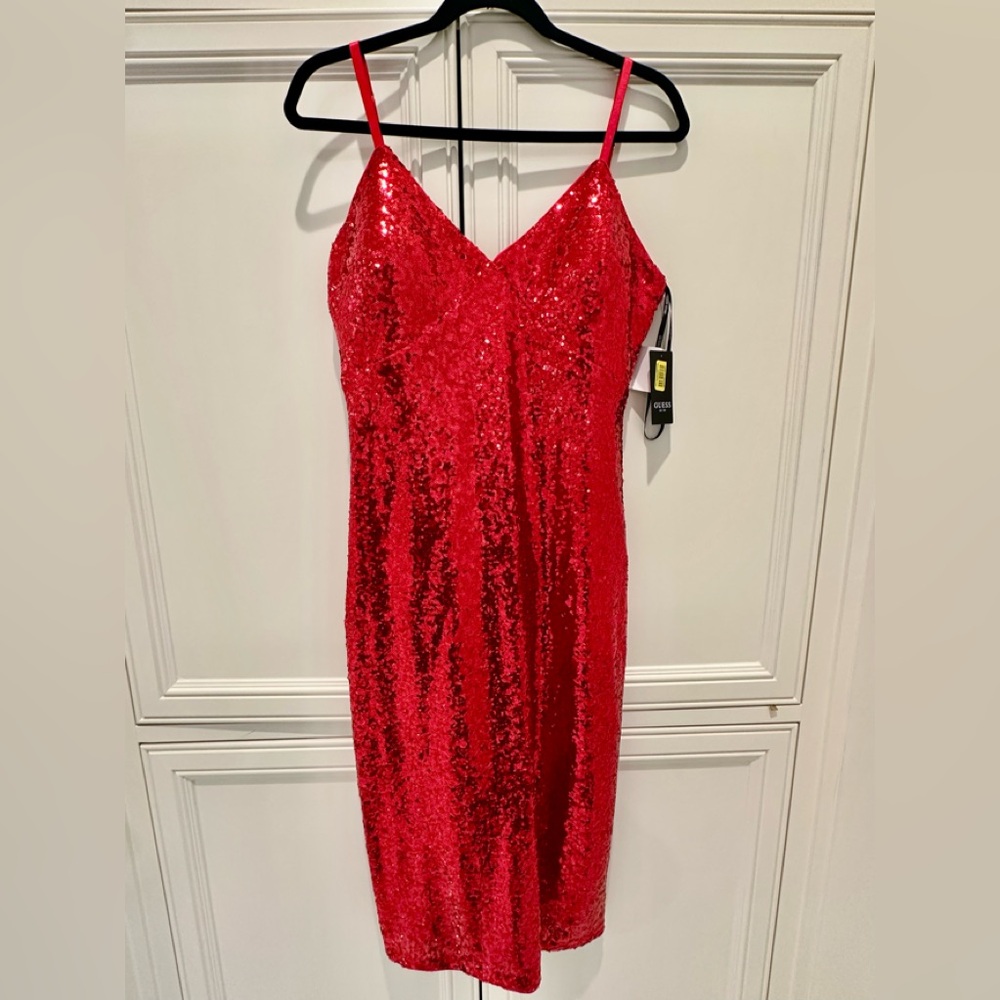 Red Sequin Dress